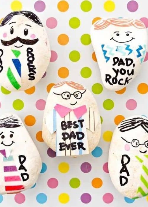 rock paper weight for dad