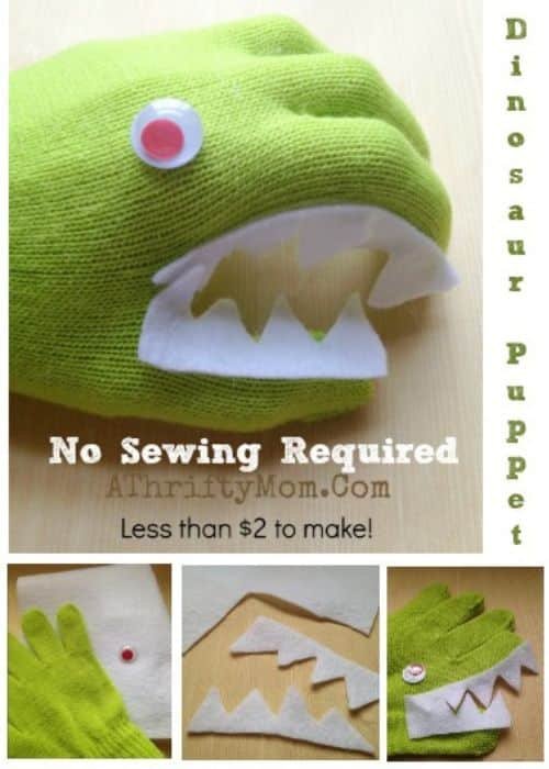 Dino Sock Puppets