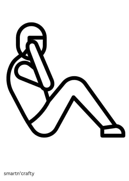 fitness and exercise coloring pages
