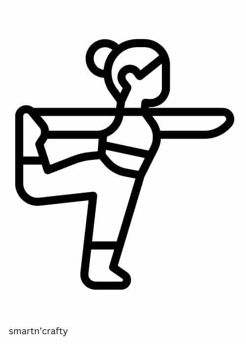 fitness and exercise coloring pages