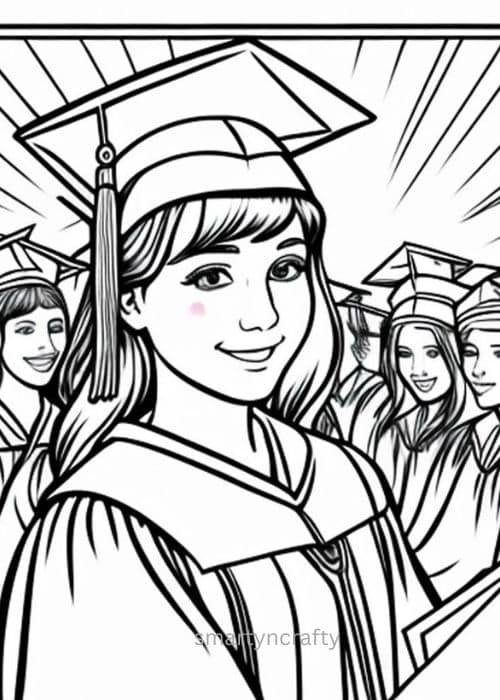 graduation day coloring pages