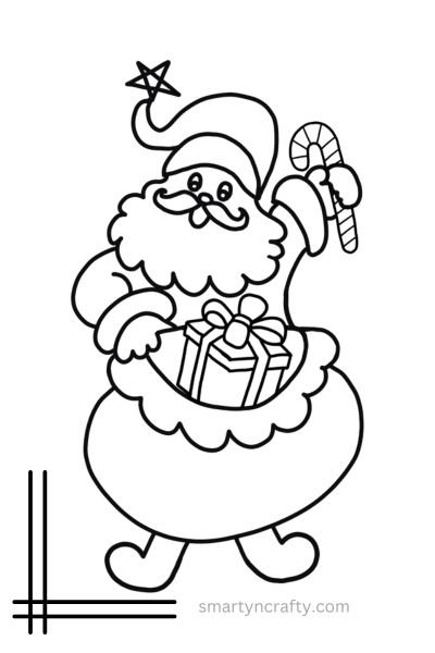 Christmas Gnome coloring pages