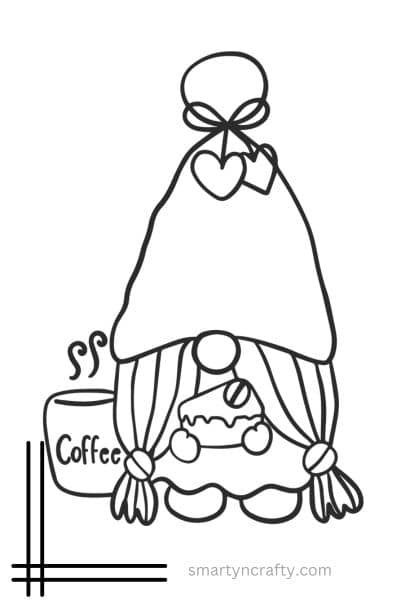 Christmas Gnome coloring pages