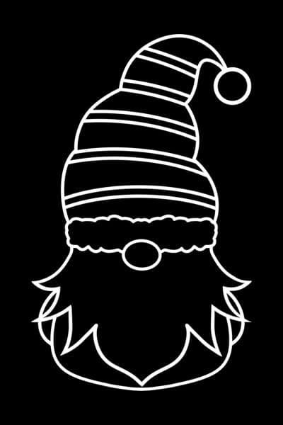 Christmas Gnome coloring pages