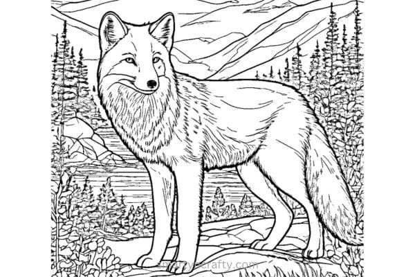 arctic animals coloring pages 