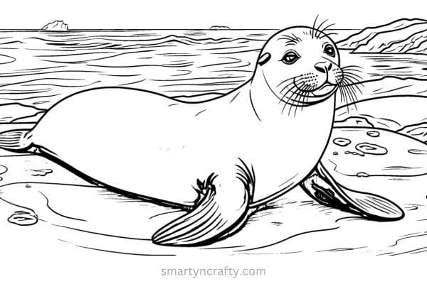 arctic animals coloring pages 