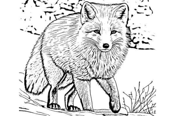 arctic animals coloring pages 