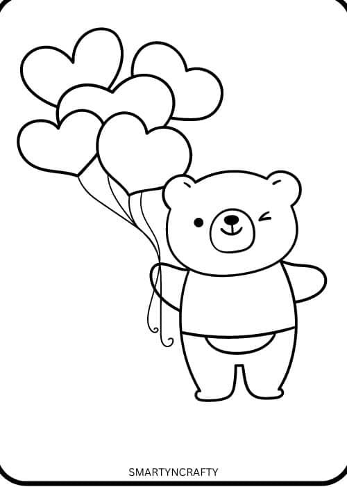 bedtime bear coloring pages