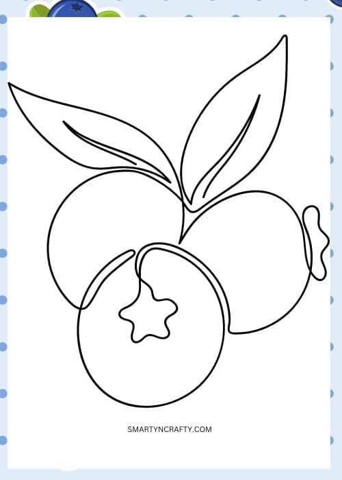blueberry coloring pages