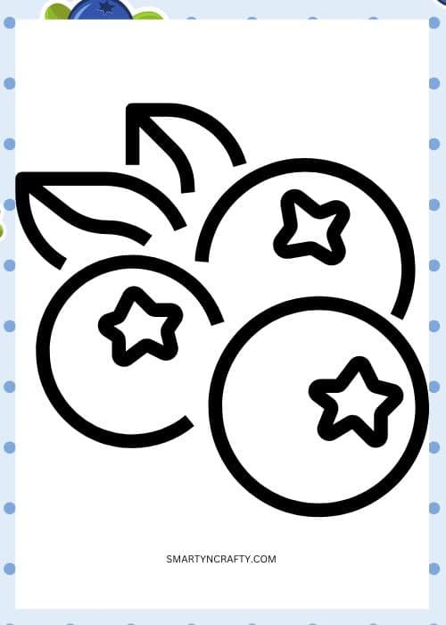 blueberry coloring pages