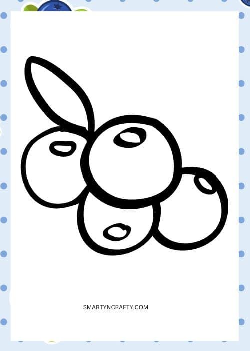 blueberry coloring pages