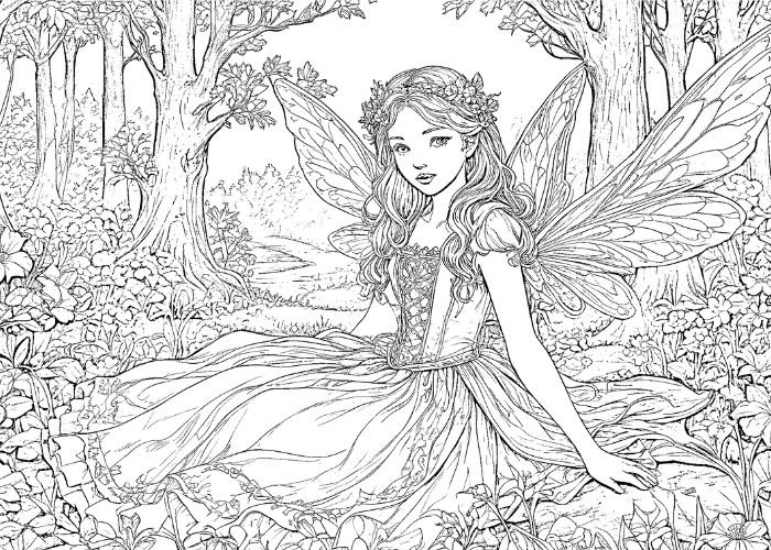 fairy tales coloring pages