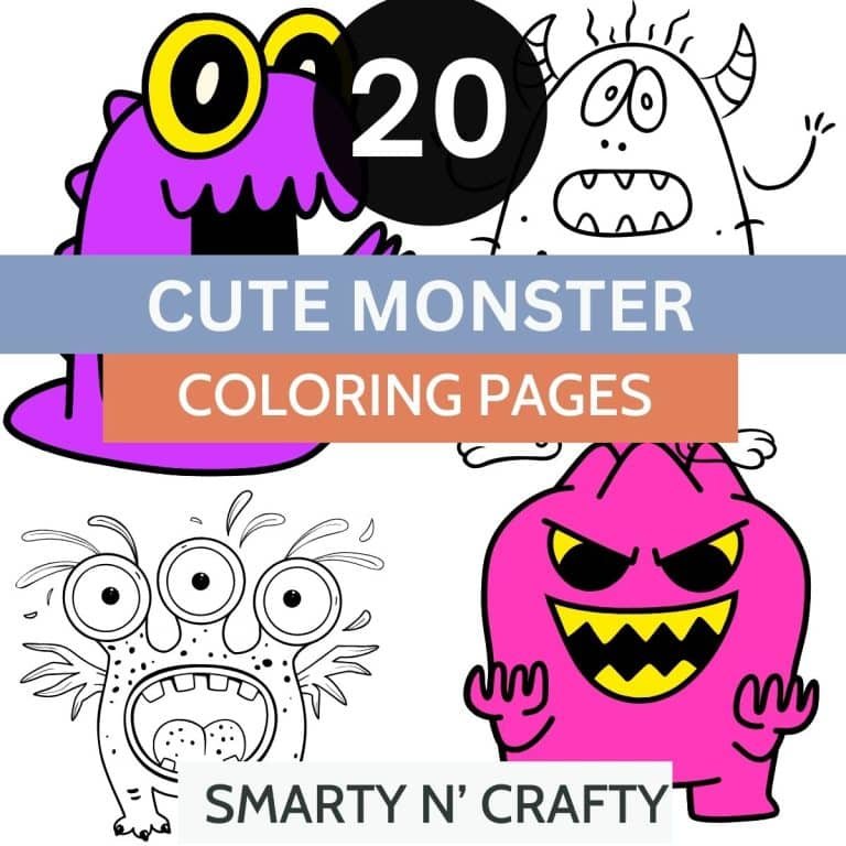 Cute Monster Coloring Pages