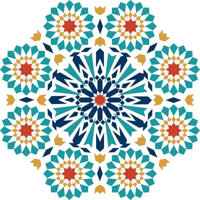 blue pen mandala drawings