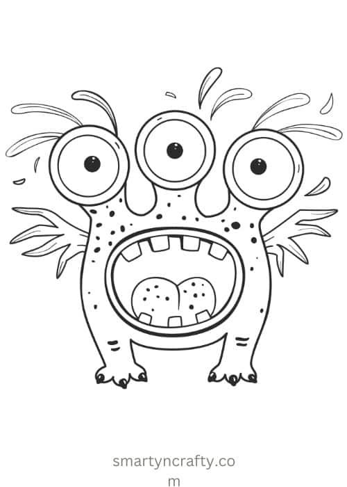 cute monster coloring pages