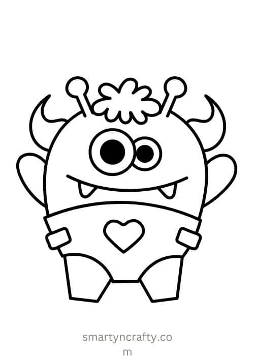 cute monster coloring pages