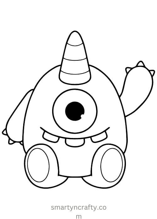 cute monster coloring pages