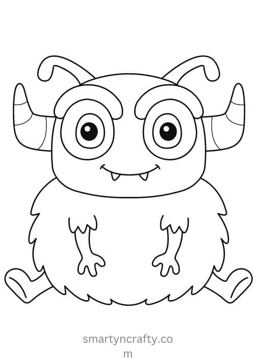 cute monster coloring pages
