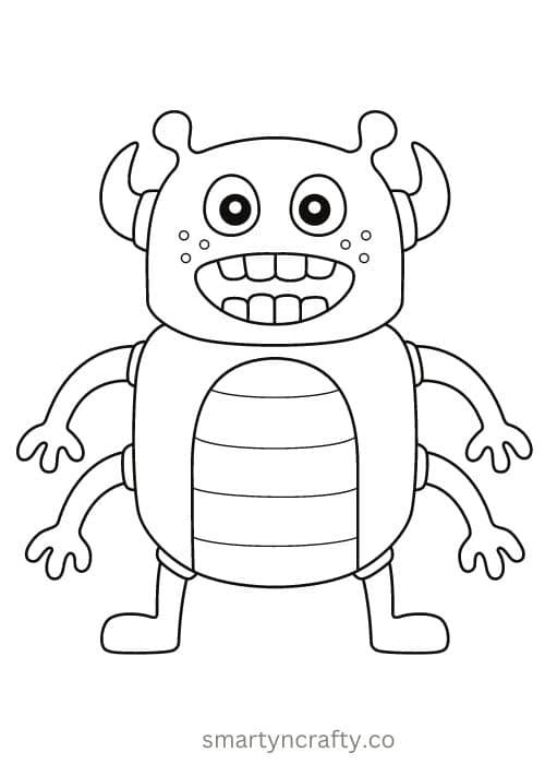 cute monster coloring pages