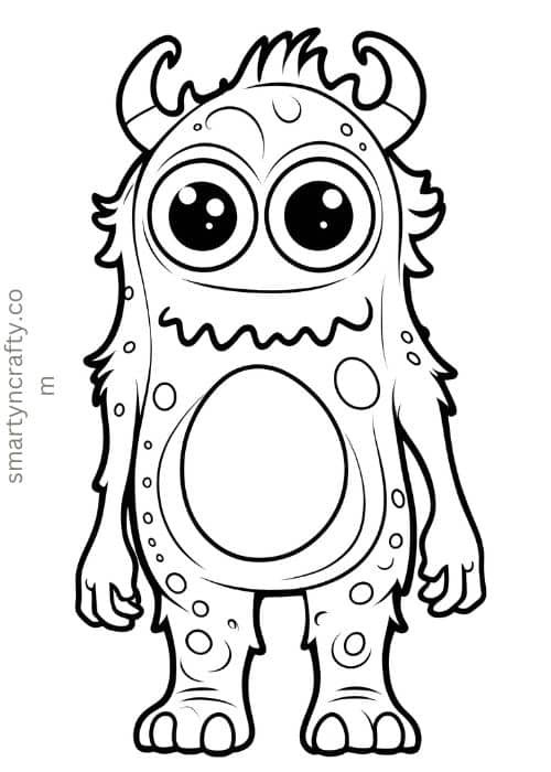 cute monster coloring pages