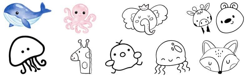 Cute Animal Drawings