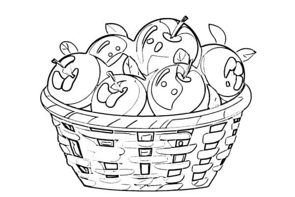 fruit basket coloring pages