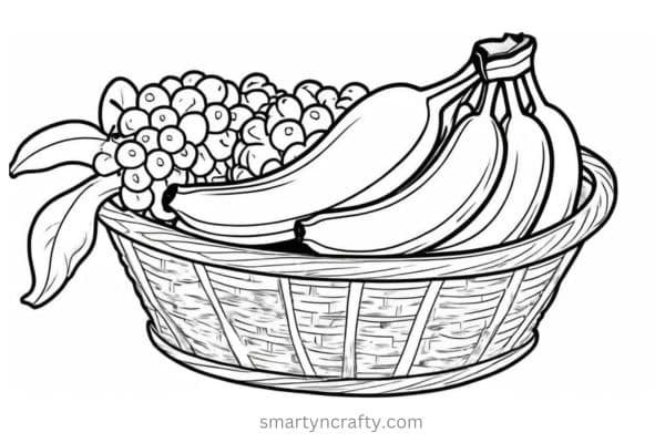 fruit basket coloring pages