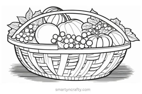 fruit basket coloring pages