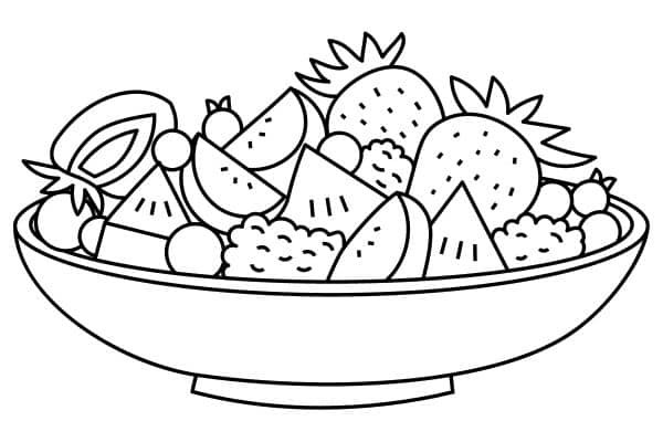 fruit basket coloring pages