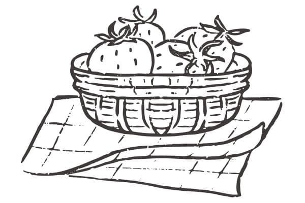 fruit basket coloring pages