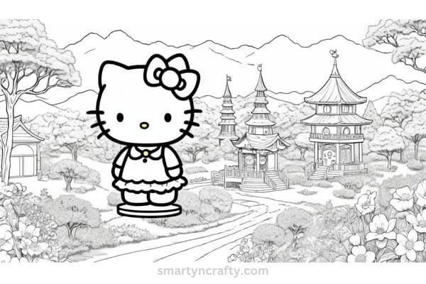 hello kitty coloring pages