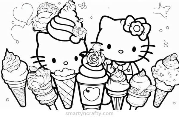 hello kitty coloring pages