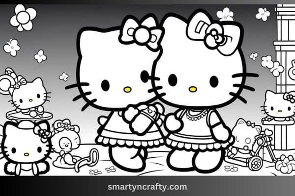 hello kitty coloring pages 