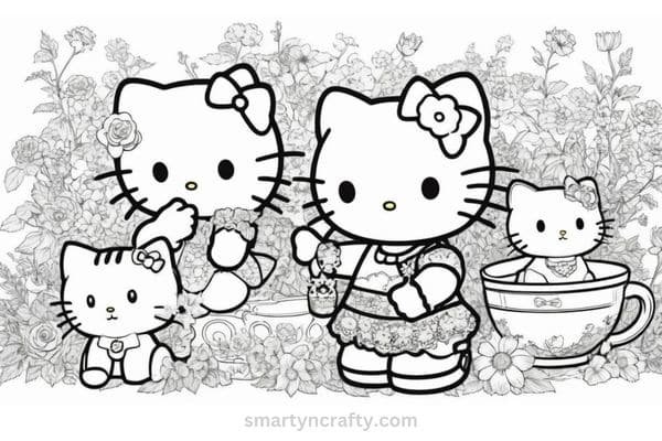 hello kitty coloring pages