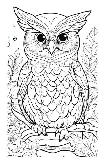 owl coloring pages