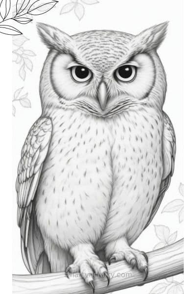 owl coloring pages
