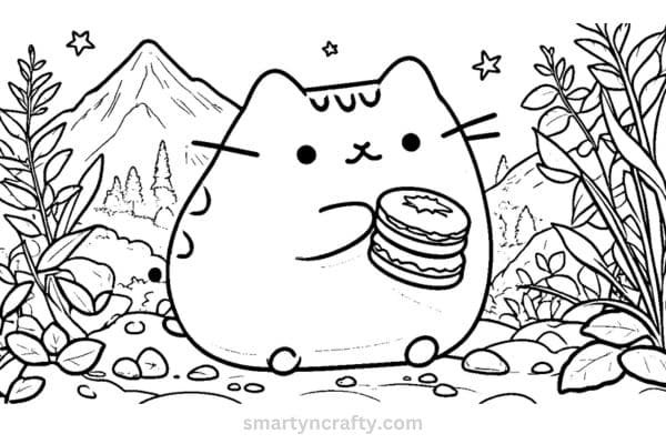 pusheen coloring pages