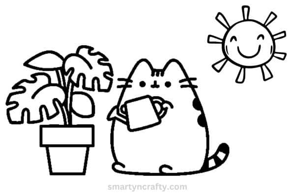 pusheen coloring pages