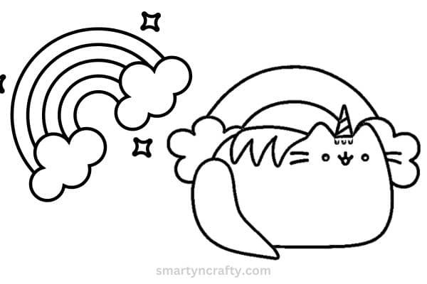 pusheen coloring pages