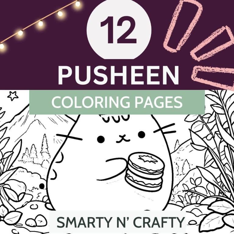 pusheen coloring pages