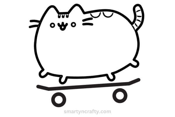 pusheen coloring pages