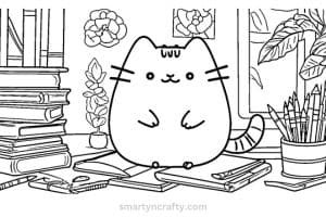 pusheen coloring pages