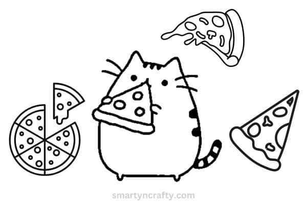 pusheen coloring pages