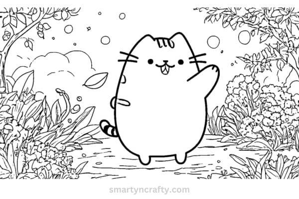 pusheen coloring pages