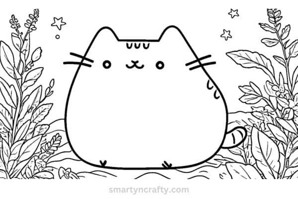 pusheen coloring pages