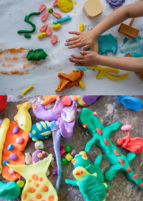 under the sea playdough