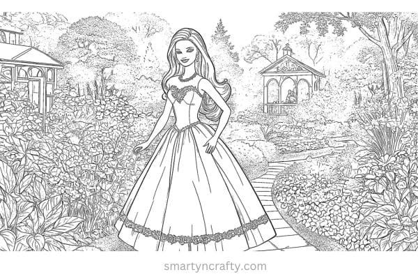 barbie coloring pages