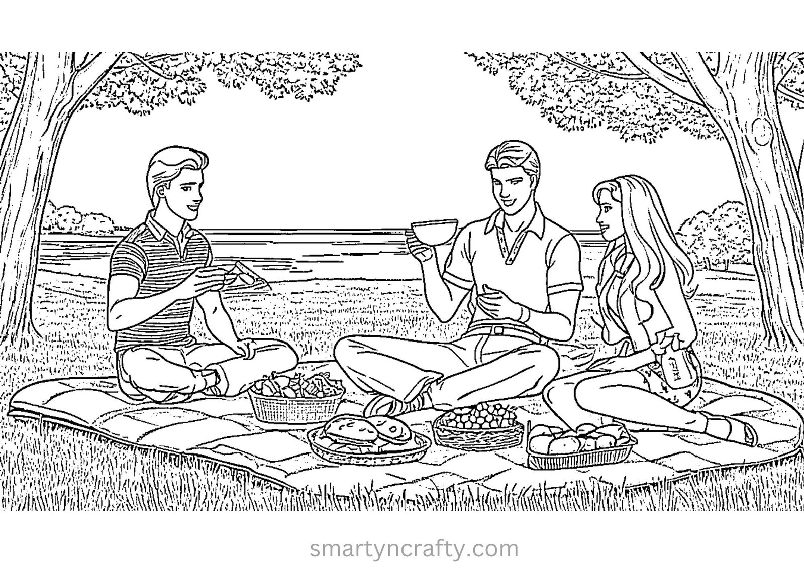 barbie coloring page