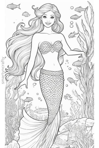 barbie coloring page