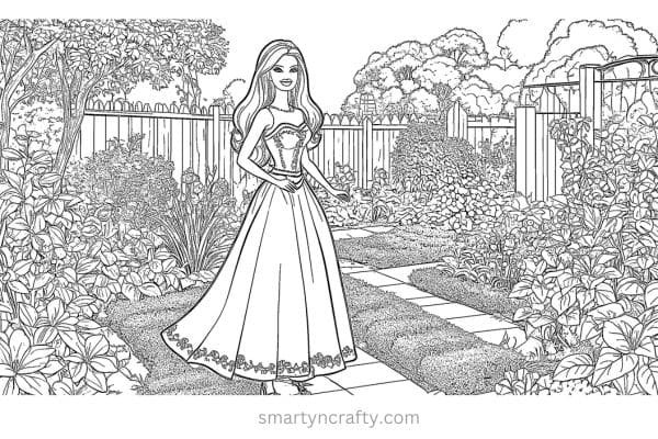 barbie coloring pages